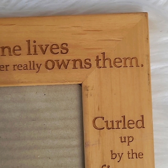 Cat Kitty Kitten Pet Wooden Engraved 4"x6" Photo Picture Frame Unbranded - Picture 5 of 13